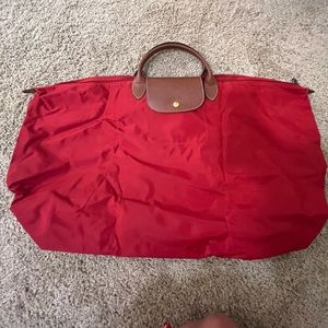 LONGCHAMP Le Pilage 18’’ Large Travel Bag (Color : Red)